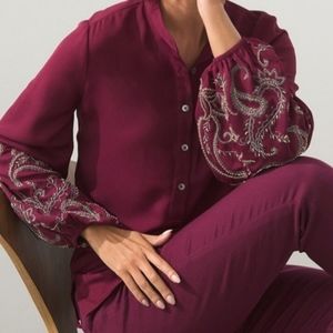Embellished Sleeve Top